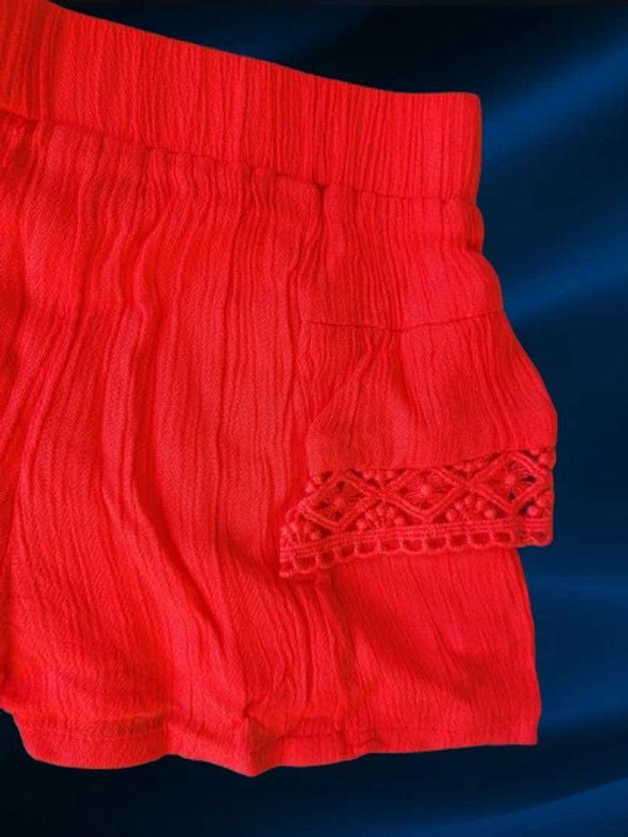 Short IKKS neuf 3 mois rouge orangé - photo numéro 6