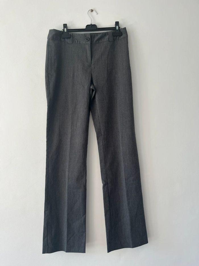 Pantalon fluide Gris - Taille 38 - photo numéro 1