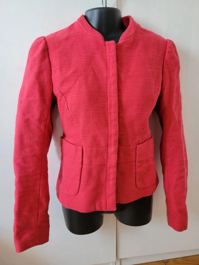 Veste femme manteau Maje rouge corail taille M/38/10 - photo numéro 2