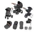 Pack complet châssis Poussette nacelle cosy et hamac Ickle Buba équivalent Cybex Balios/Bugaboo Fox