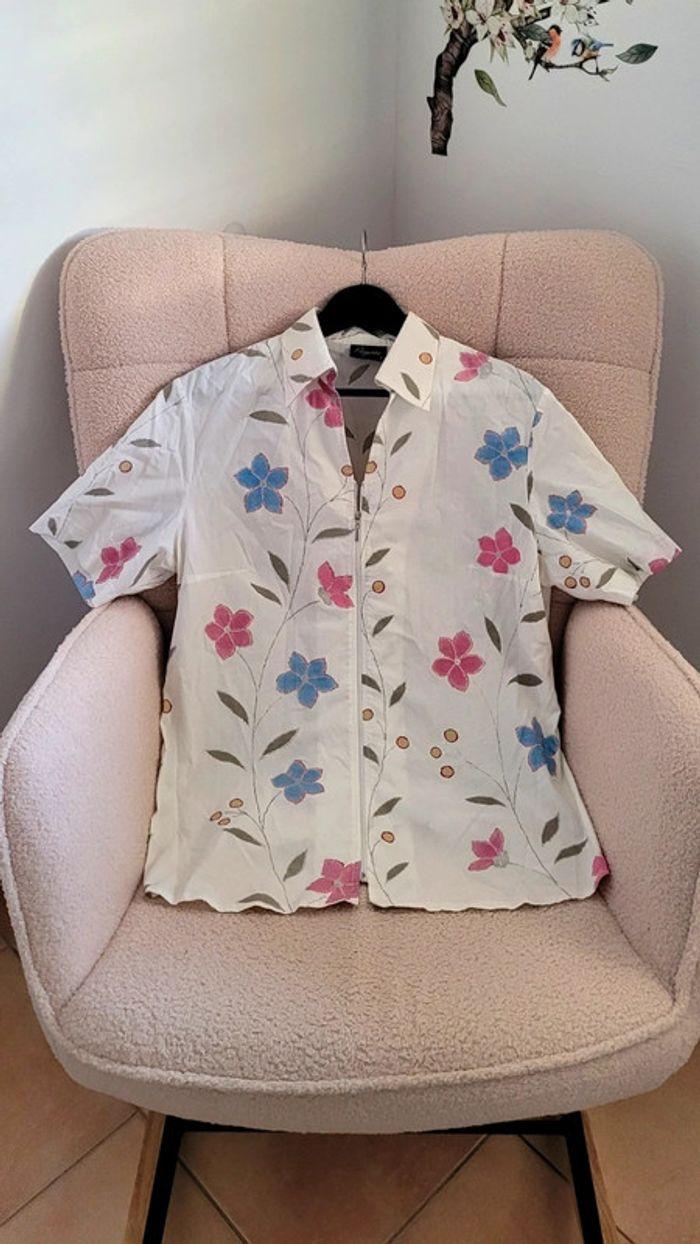 Chemise manches courtes fleurie Vintage 🌸 - photo numéro 1