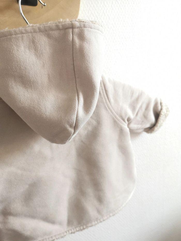 Manteau fourré beige, Petit Bateau, 12 mois - photo numéro 6