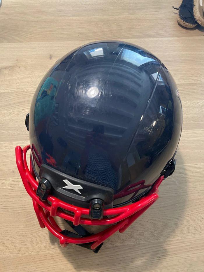 Casque football américain bleu et rouge encore floqué fenris - photo numéro 2