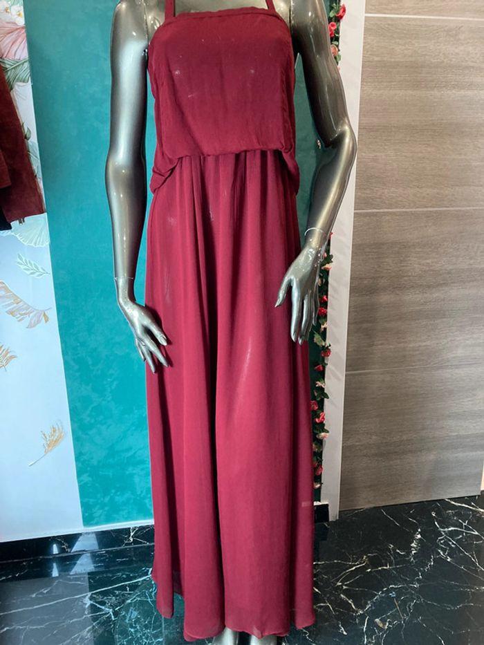 Robe bordeaux Zara neuve S - photo numéro 2