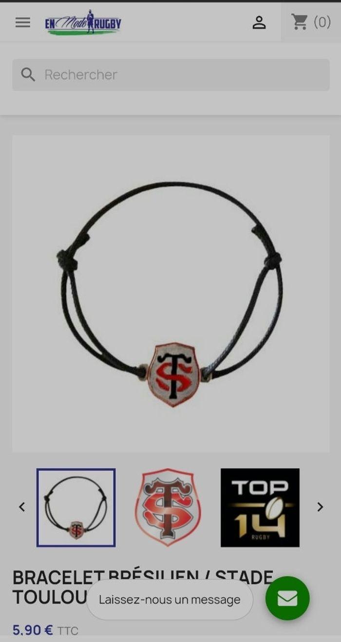 Bracelet brésilien de l'équipe Stade toulousain - photo numéro 2