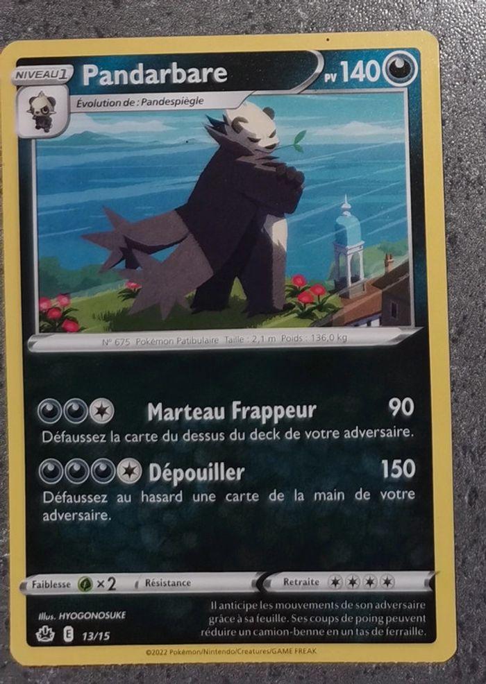 Carte pokemon Pandabarde