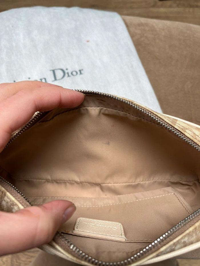 Sac Christian Dior vintage monogramme et brodé fleurs - photo numéro 13