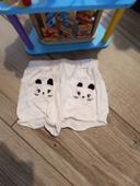 Adorable short 18 mois fille  motif chat