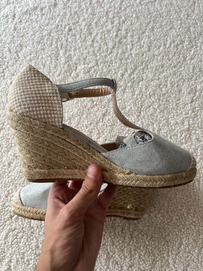 espadrilles argentées Tamiko - photo numéro 2