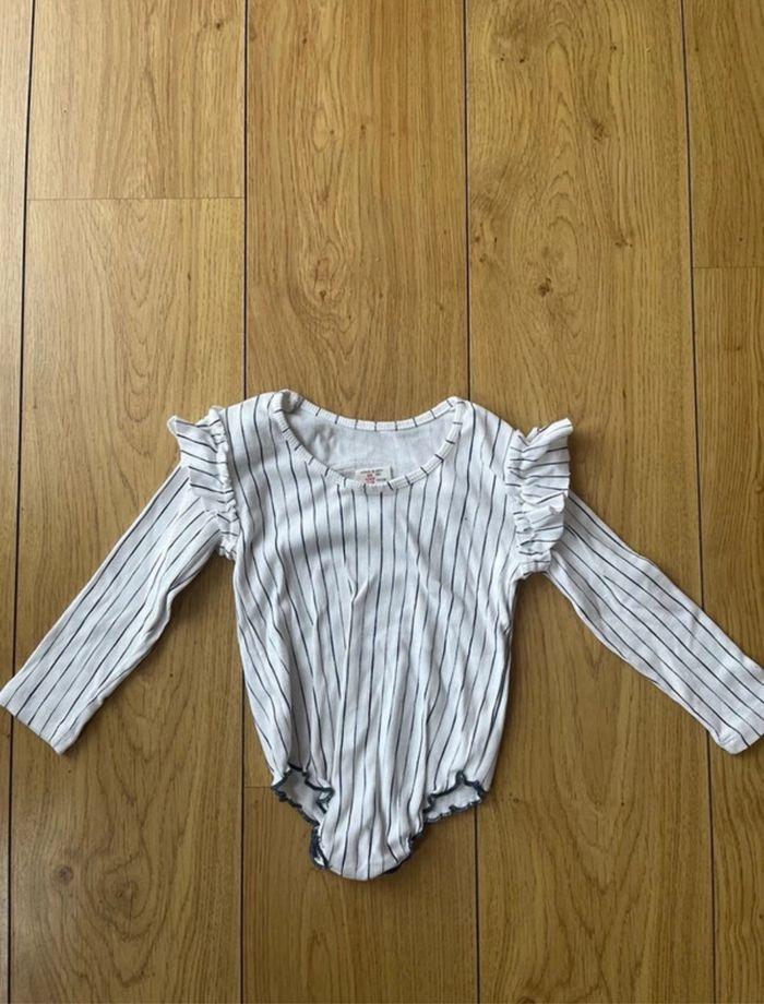 Body Zara blanc taille 3 ans / 98 cm - photo numéro 2