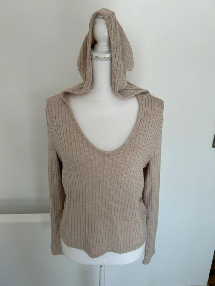 Pull fin beige - photo numéro 2