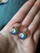 Boucles d'oreilles licorne