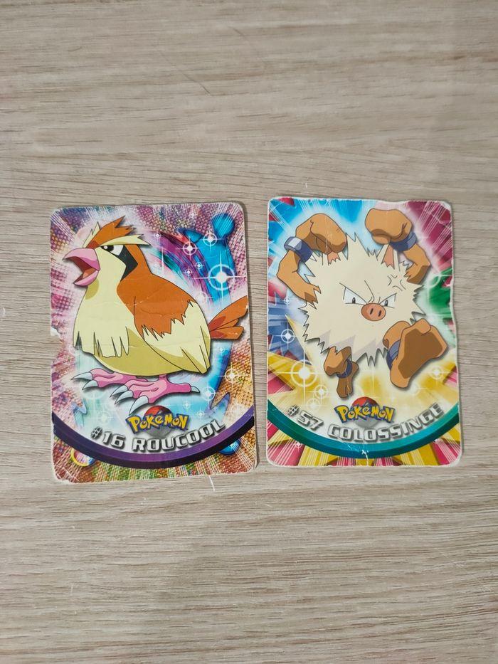 Cartes Pokémon TOPPS #16 Roucool et #57 Colossinge - photo numéro 1