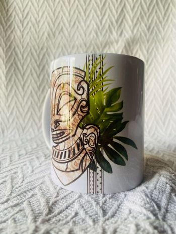 Mug Tahiti / Tatouage Polynésien / Patutiki - photo numéro 2