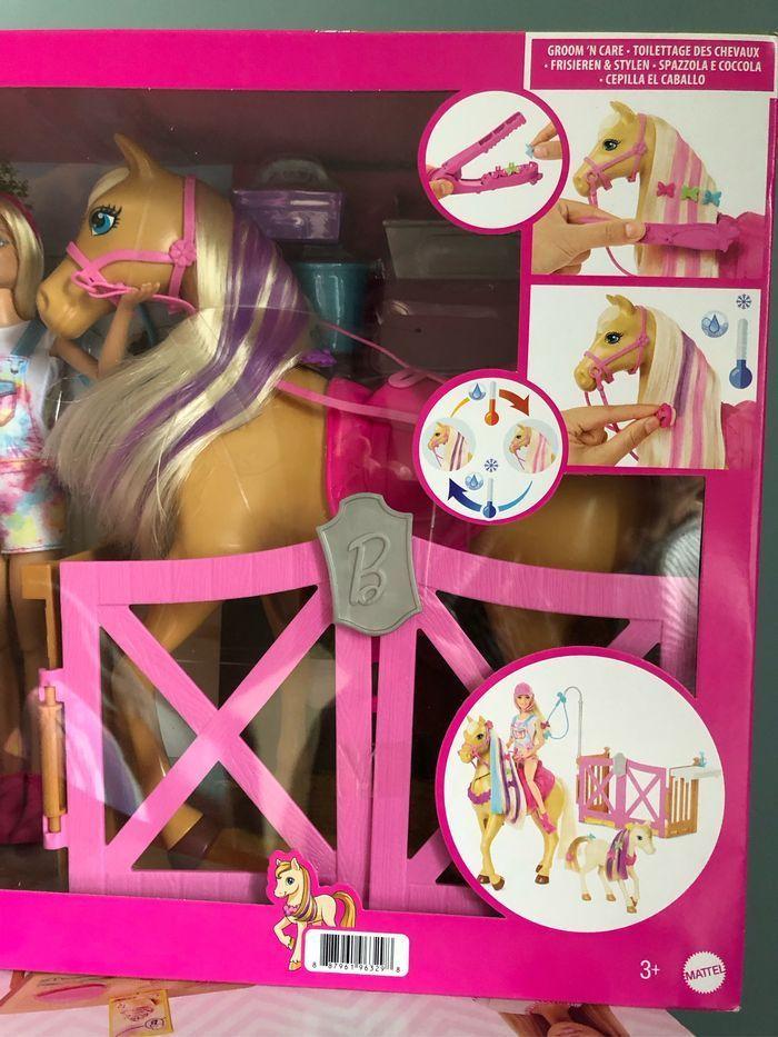 Coffret barbie toilettage des chevaux - photo numéro 3