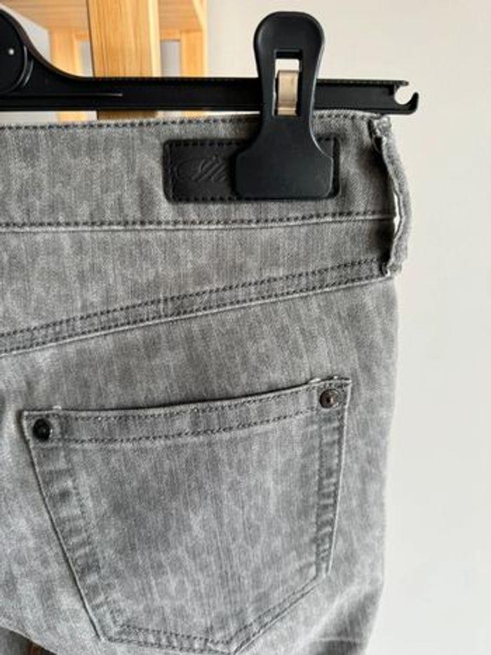 Jeans Mango gris moucheté Taille 36 - photo numéro 8