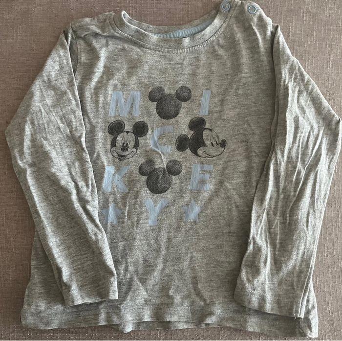 T-shirt manches longues Mickey - 24 mois - photo numéro 1