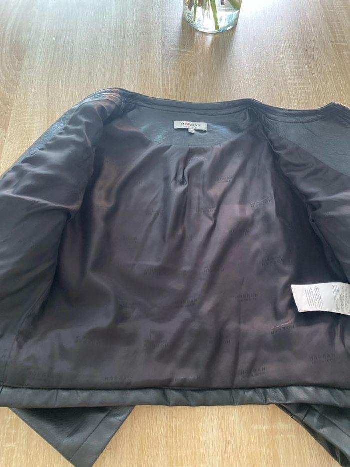 Veste en simili cuir morgan taille 38/40 - photo numéro 4