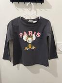 T-shirt manche longue Zara Gris imprimé souris 2/3ans 98cm