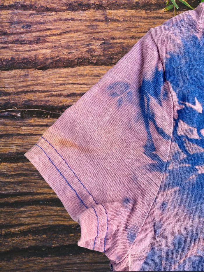 Upcycling - Tee-shirt bébé psychédélique tie and dye - photo numéro 4