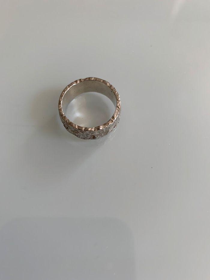 Bague argent martelée - Taille 52 - photo numéro 2