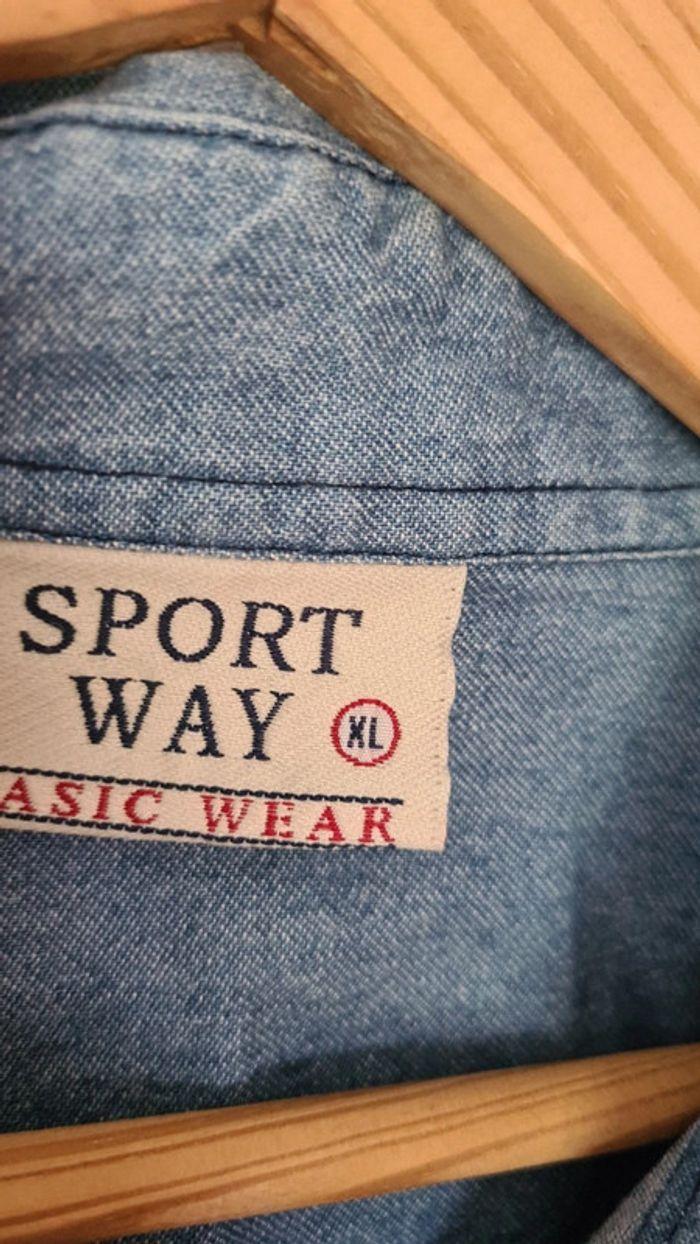 Chemise en jeans large sport way 42 homme - photo numéro 3