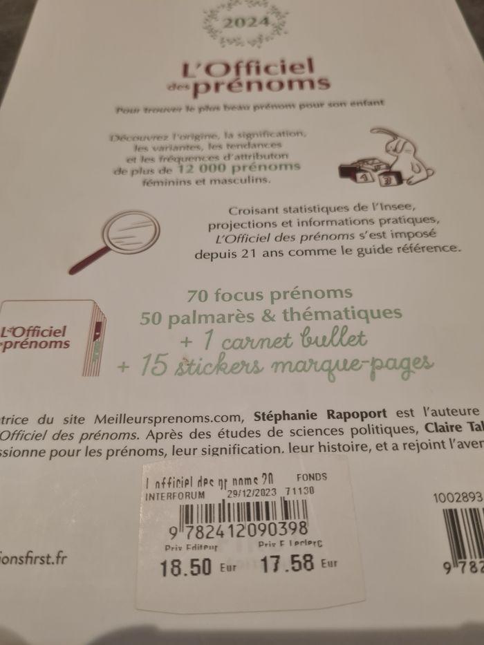 Livre prénoms - photo numéro 4