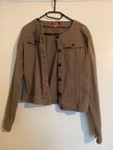 Veste en jean marron femme