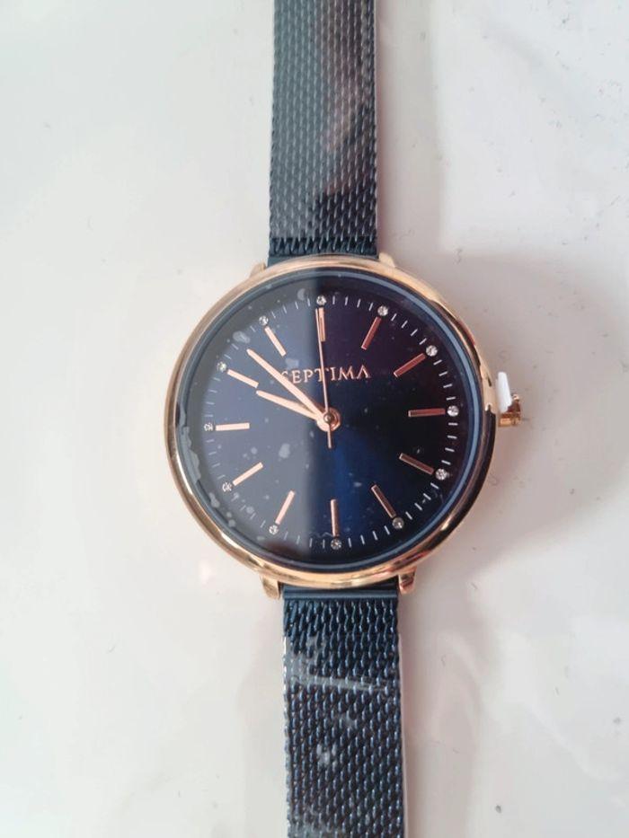 Montre septima neuve bleu cobalt - photo numéro 1