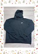 👕 Sweat à capuche Nike logo brodé Noir Taille L 👕