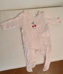 Pyjama coton Vertbaudet 3 mois motif cerise