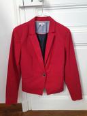 Blazer rouge bordeaux Phildar T38