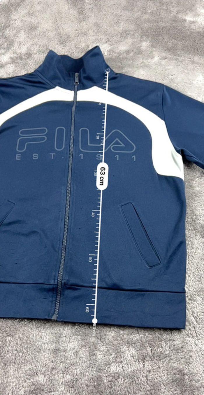 👕 Veste de Sport Fila Vintage Bleu Marine Taille M 👕 - photo numéro 3