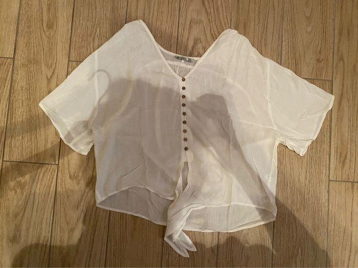 Blouse légère blanche Stradivarius - photo numéro 8