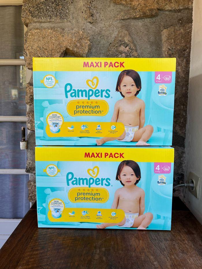 2 carton Pampers  Premium Protection Taille 4 : 172 couches - photo numéro 1