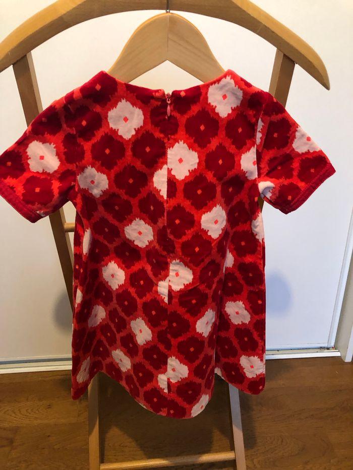 Robe à fleurs 3 ans rouge DPAM - photo numéro 2