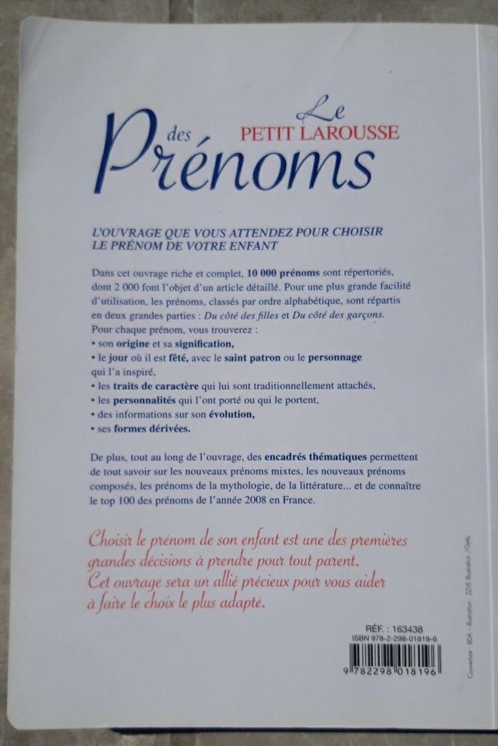 Livre prénoms - photo numéro 2