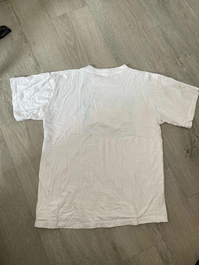 T-Shirt à manches courtes blanc motifs fleur de monoi devant Yves rocher taille L - photo numéro 4