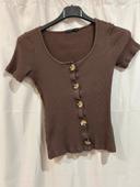 T-shirt marron