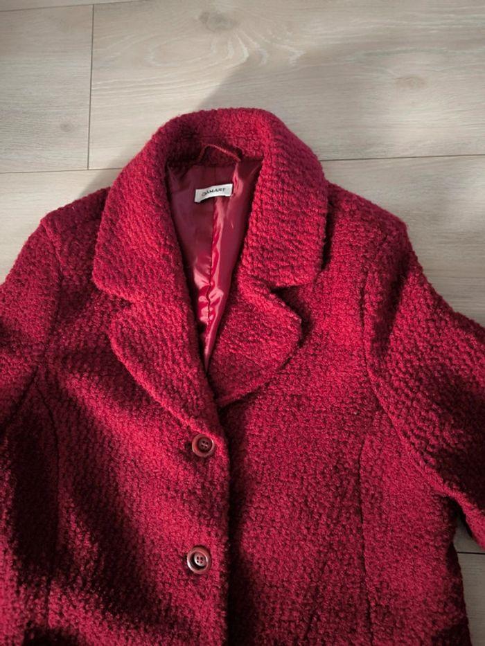 🤎 Manteau caban Damart bouclette vintage Bordeaux rosé 36/38 🤎 - photo numéro 15