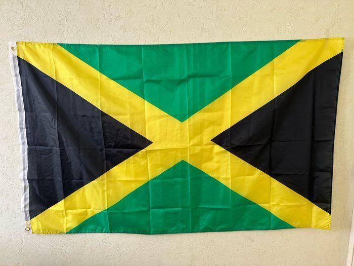 Grand drapeau Jamaïque 90x150cm NEUF 🇯🇲