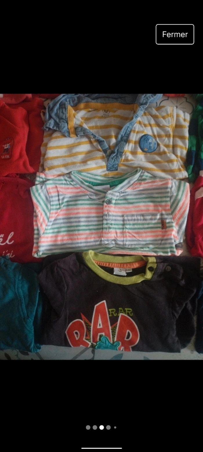 Lot de 18 t-shirts manches longues 18mois tbe garçon - photo numéro 3