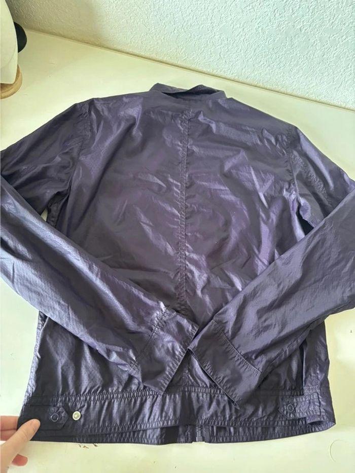 Veste imperméable coupe vent anti pluie Lacoste femme violet taille S/36 - photo numéro 12