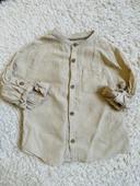 Chemise beige col mão 4 ans