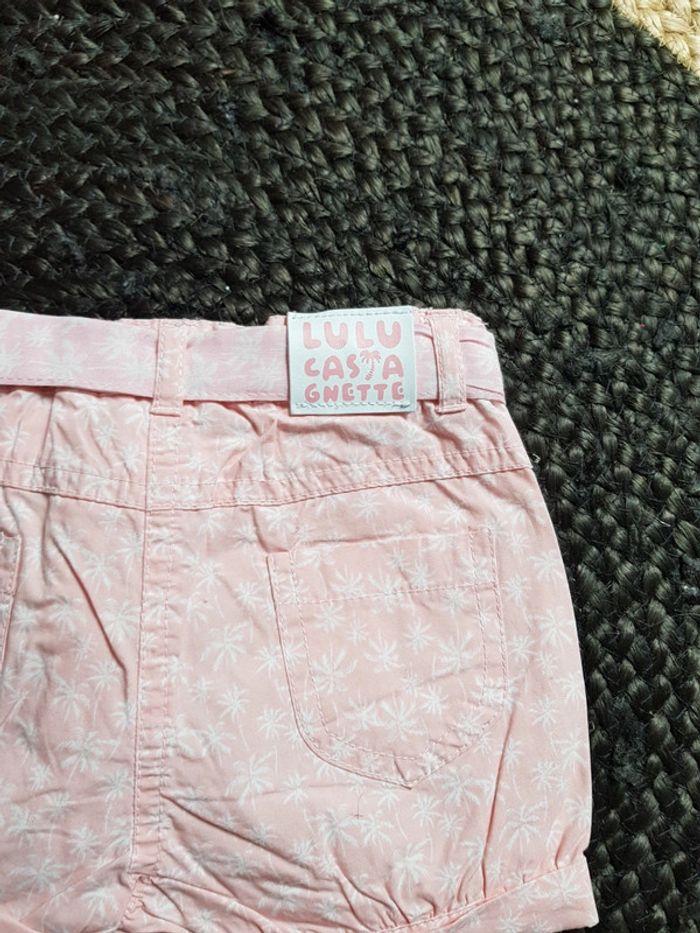 Short rose et blanc Lulu castagnette 3 ans excellent état - photo numéro 6