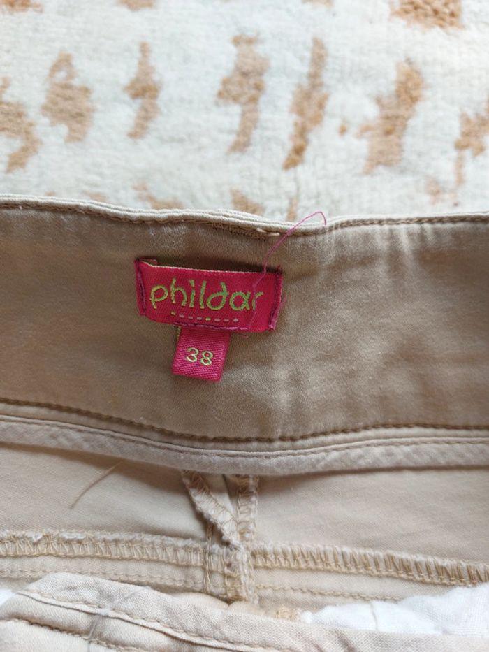 Pantalon cargo femme 7-8 ème beige taille 38 - photo numéro 4