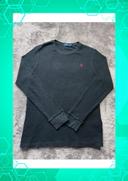 👕 Sweat Pull Nid d’abeille Ralph Lauren Noir Taille XXL 👕