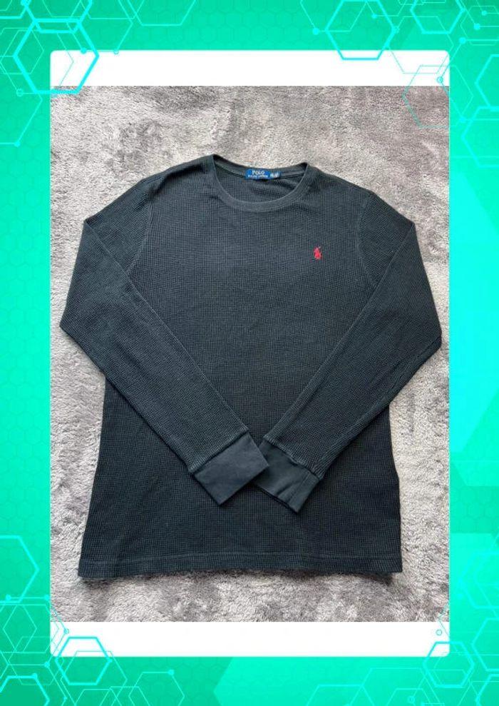 👕 Sweat Pull Nid d’abeille Ralph Lauren Noir Taille XXL 👕 - photo numéro 1