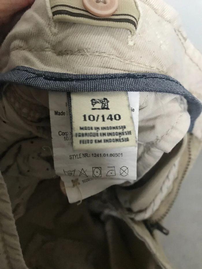 📌garçon 📏 10 ans scotch shrunk pantalon toile très bon état assez avantageux - photo numéro 9