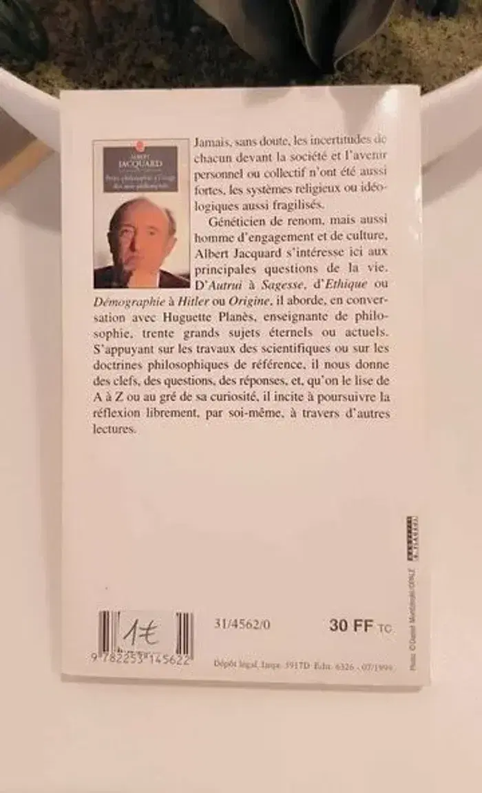 Livre Petite Philosophie À L'usage Des Non-Philosophes - albert jacquard en tbe - photo numéro 2